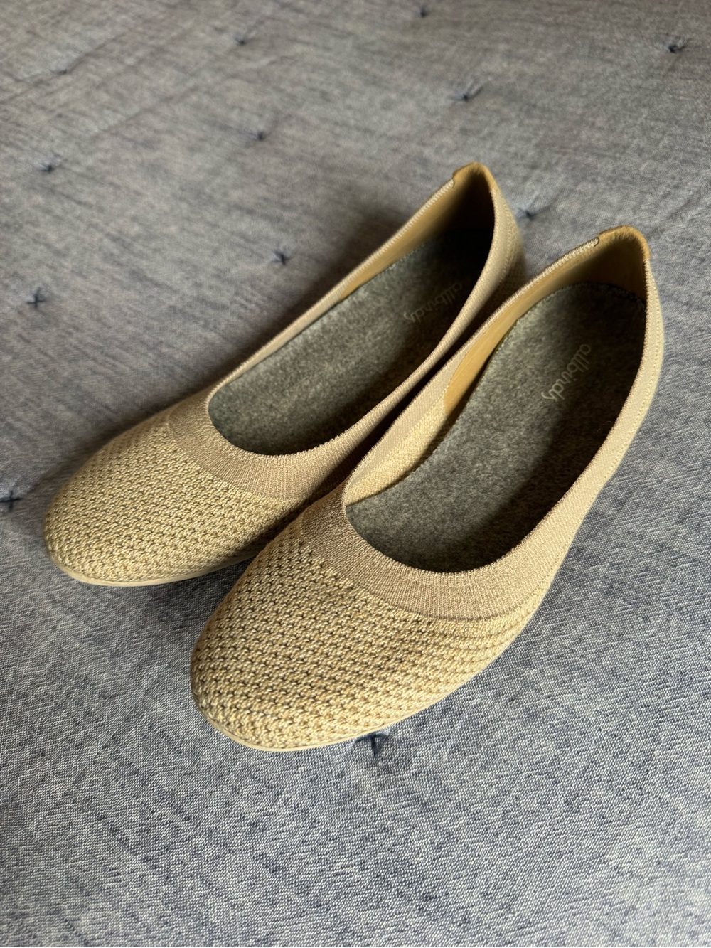 ALLBIRDS Women's Knit Ballet Flats in Beige